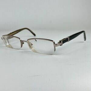 Calvin Klein 7338 291 Men's Eyeglasses Frame Black Metal Half Rim 52-17-135 mm